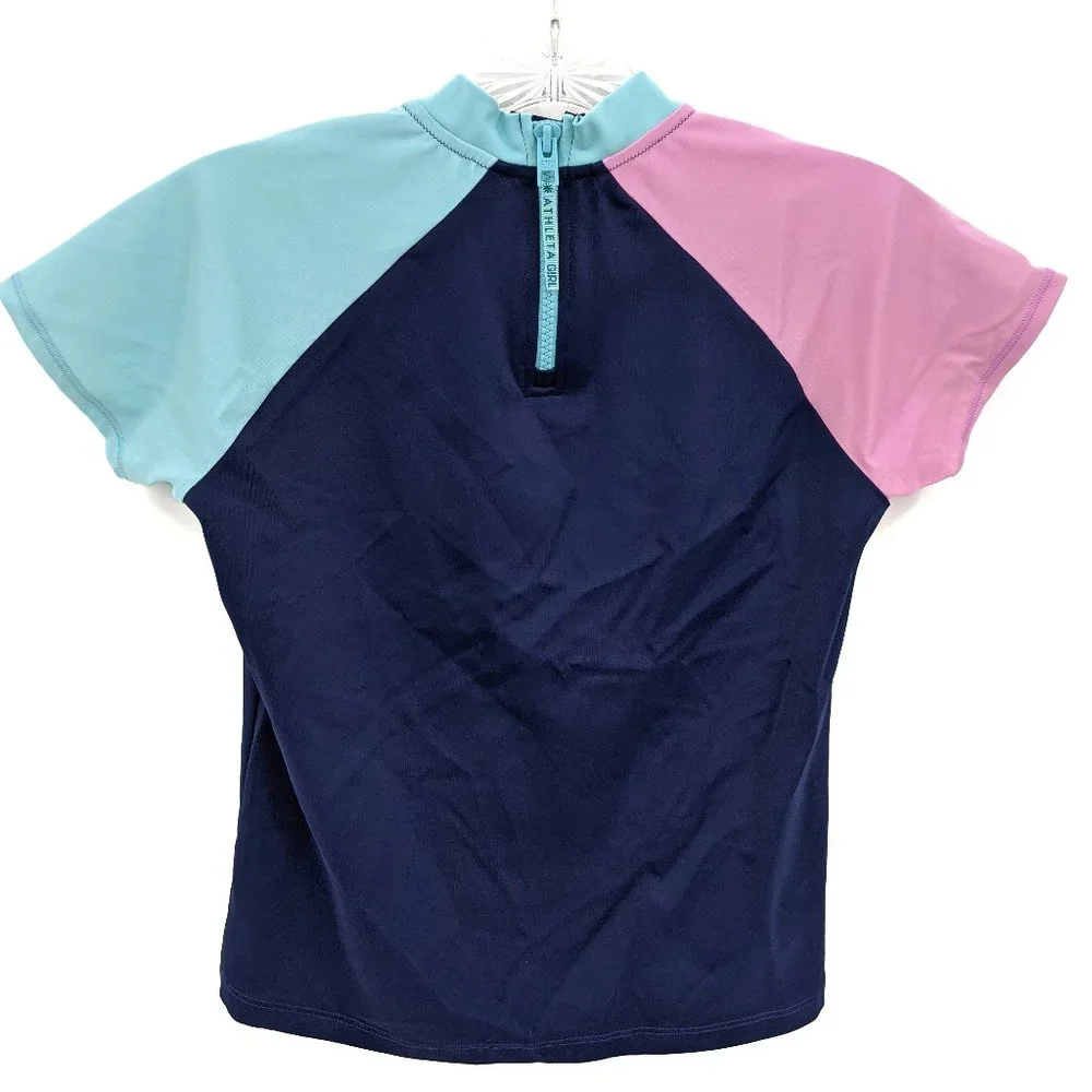 Athleta Girl Mock Neck Rash Guard Sz L/12